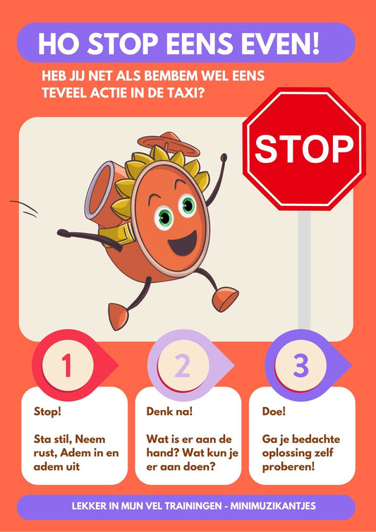Poster Ik kan mijn idee parkeren, Ho Stop eens even